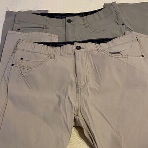 Denali Men's Casual Pants - Tan and Taupe. Includes both pairs.  Same size